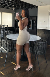 Nude Halter Romper