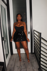 Black party skirt