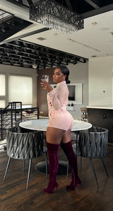 Blush Sade short set