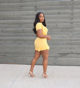 Canary Mini skirt set