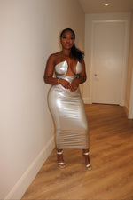 Metallic Cupped dress