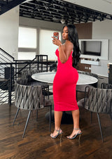 Red bow dress