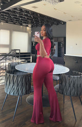 Cranberry boot pant set ll