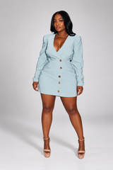 Mint Blazer dress