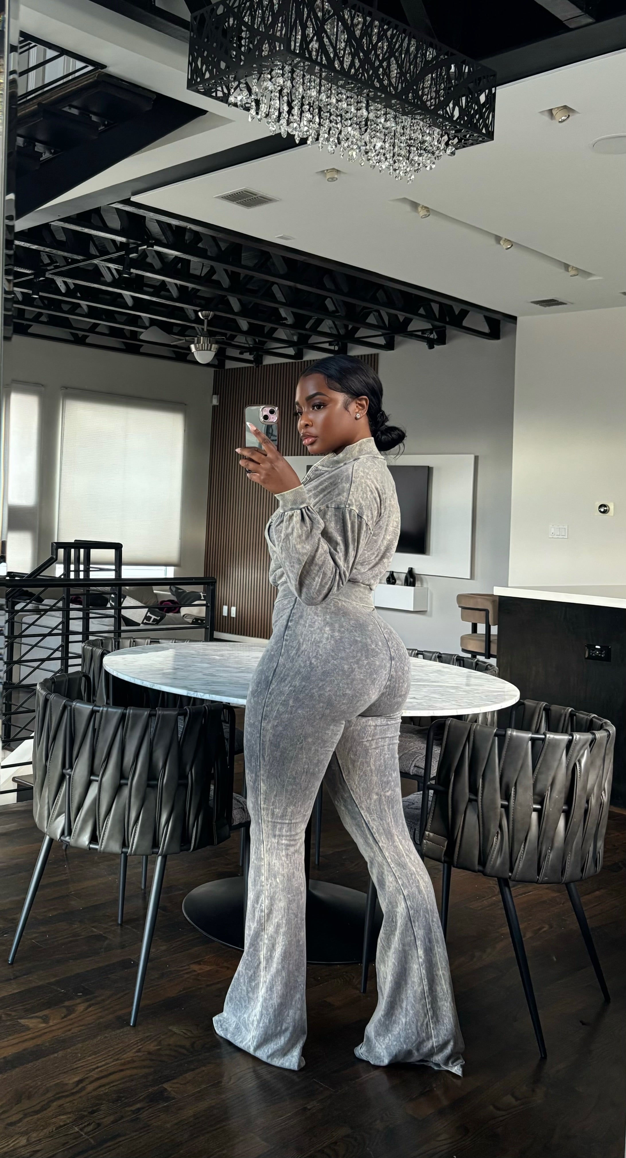 Concrete jumpsuit set