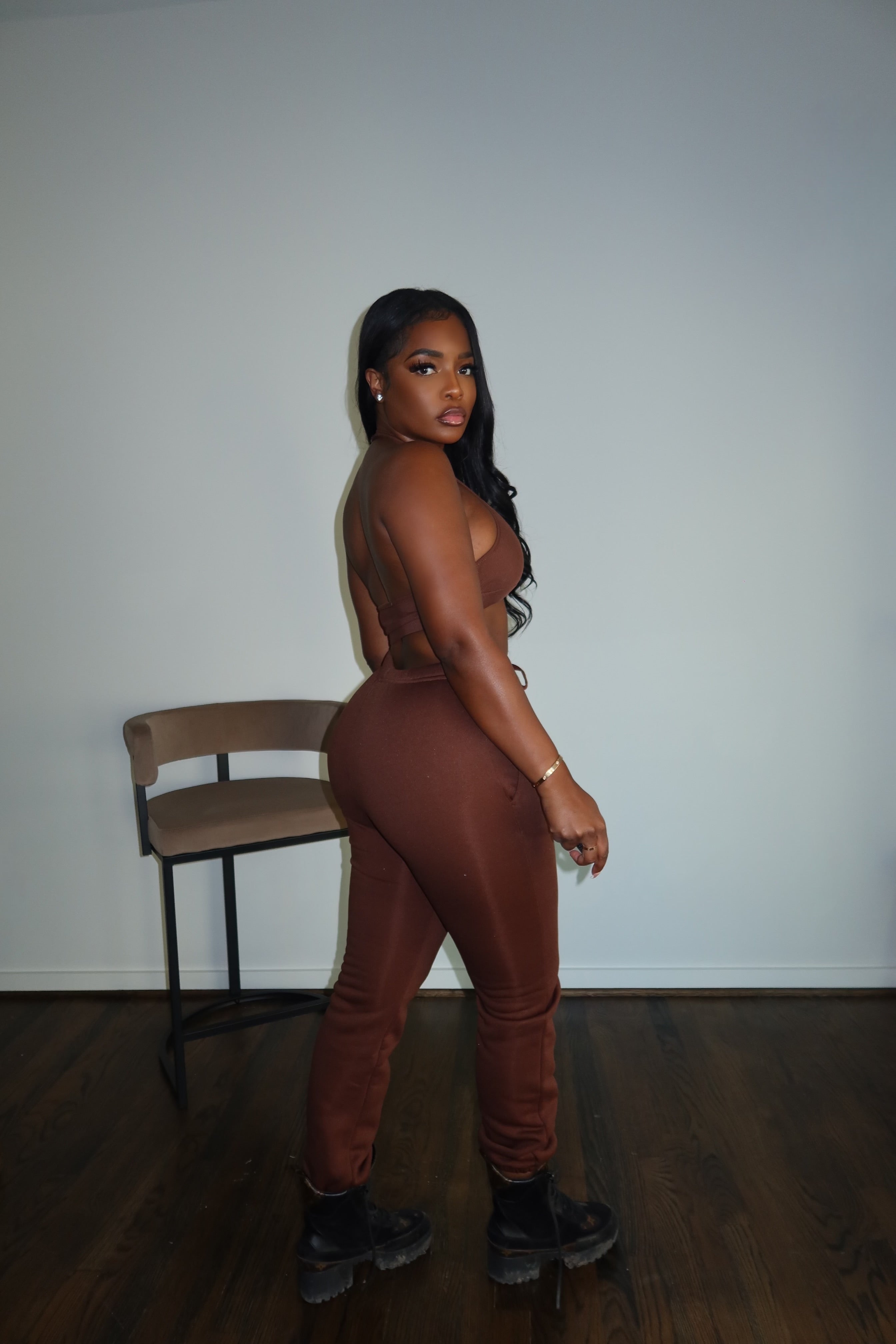 Chocolate jogger set