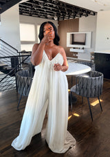 Ivory flow jumpsuit