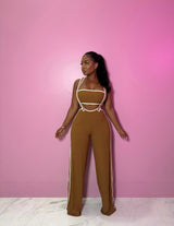 Chestnut Pant Suspender Set