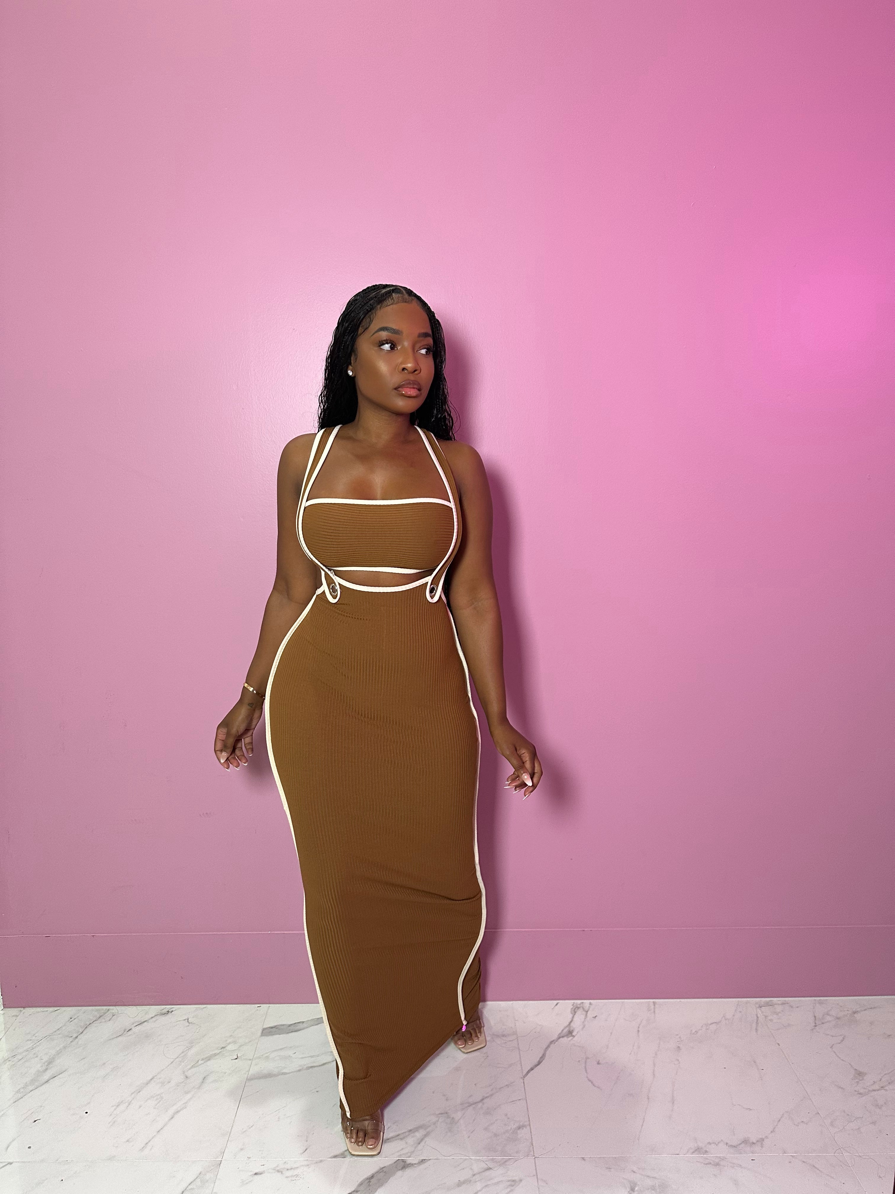 Cinnamon Suspender Set