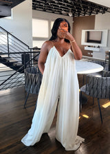 Ivory flow jumpsuit