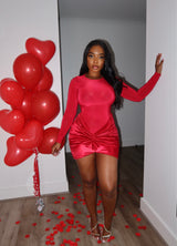 Red Wrap mini dress