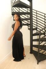 High split valarie dress