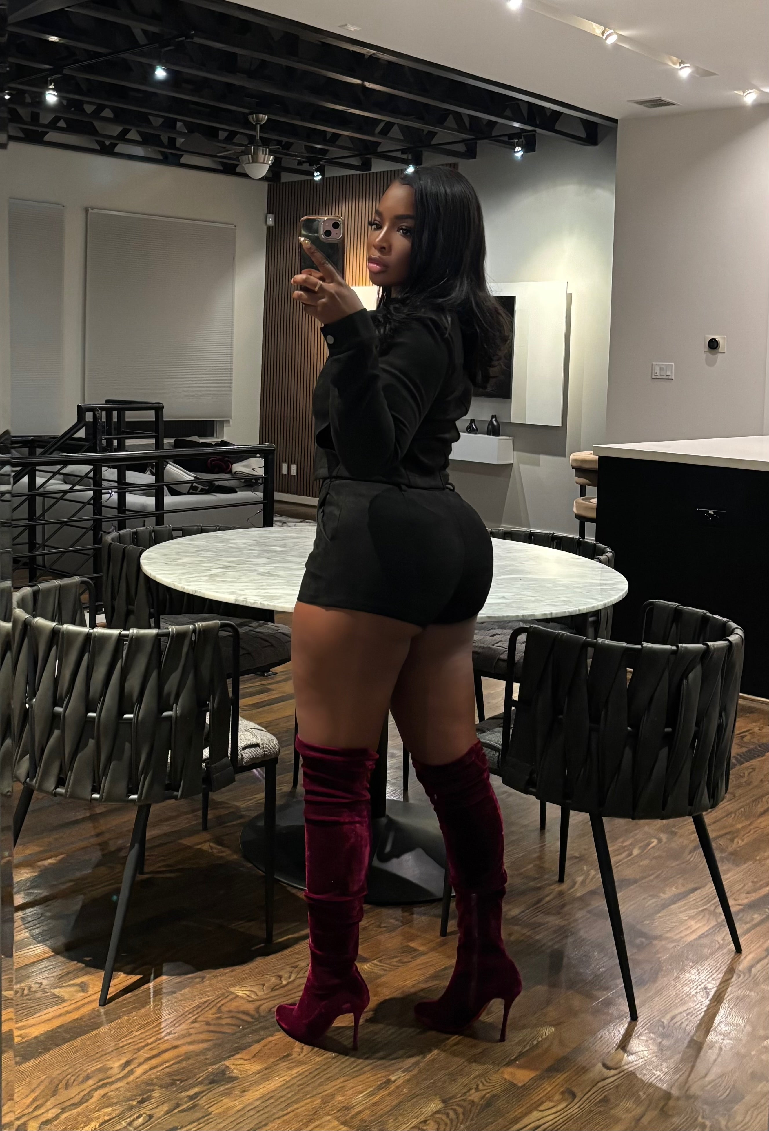 Black Sade short set