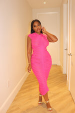 Pink illusion dress