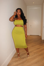 Moss midi skirt set