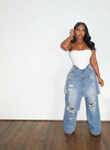 Layered denim
