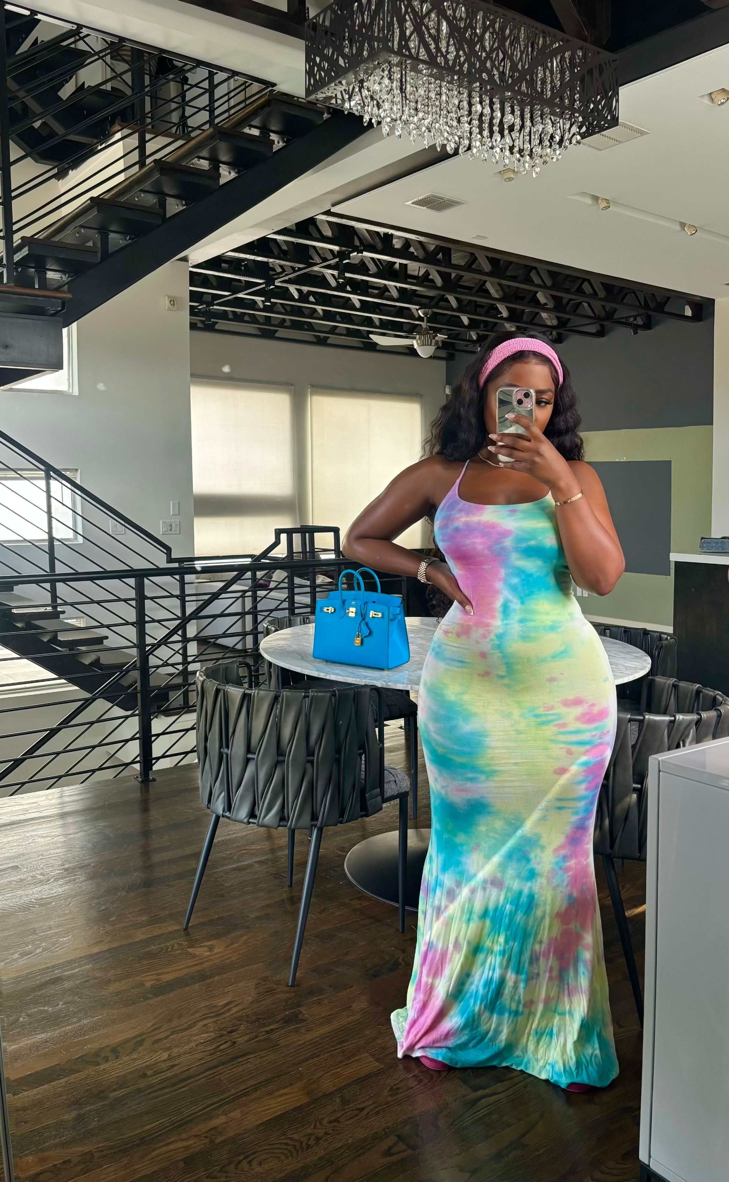 Tie dye maxi