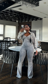 Concrete jumpsuit set