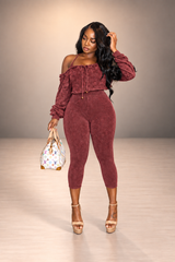 The Cranberry Romper Set