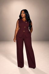 Wine pant set