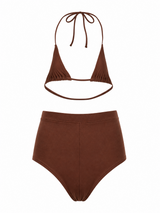 Brown hot pant set