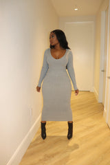 Gray Sweater Dress