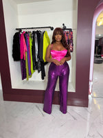 Purple sequin pants
