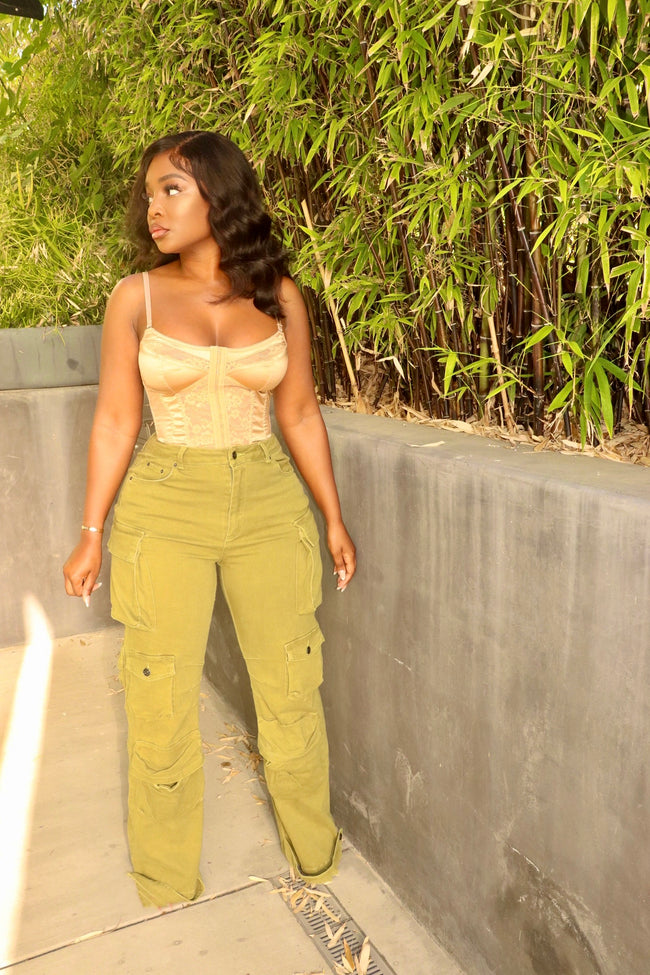 Olive Cargos pants