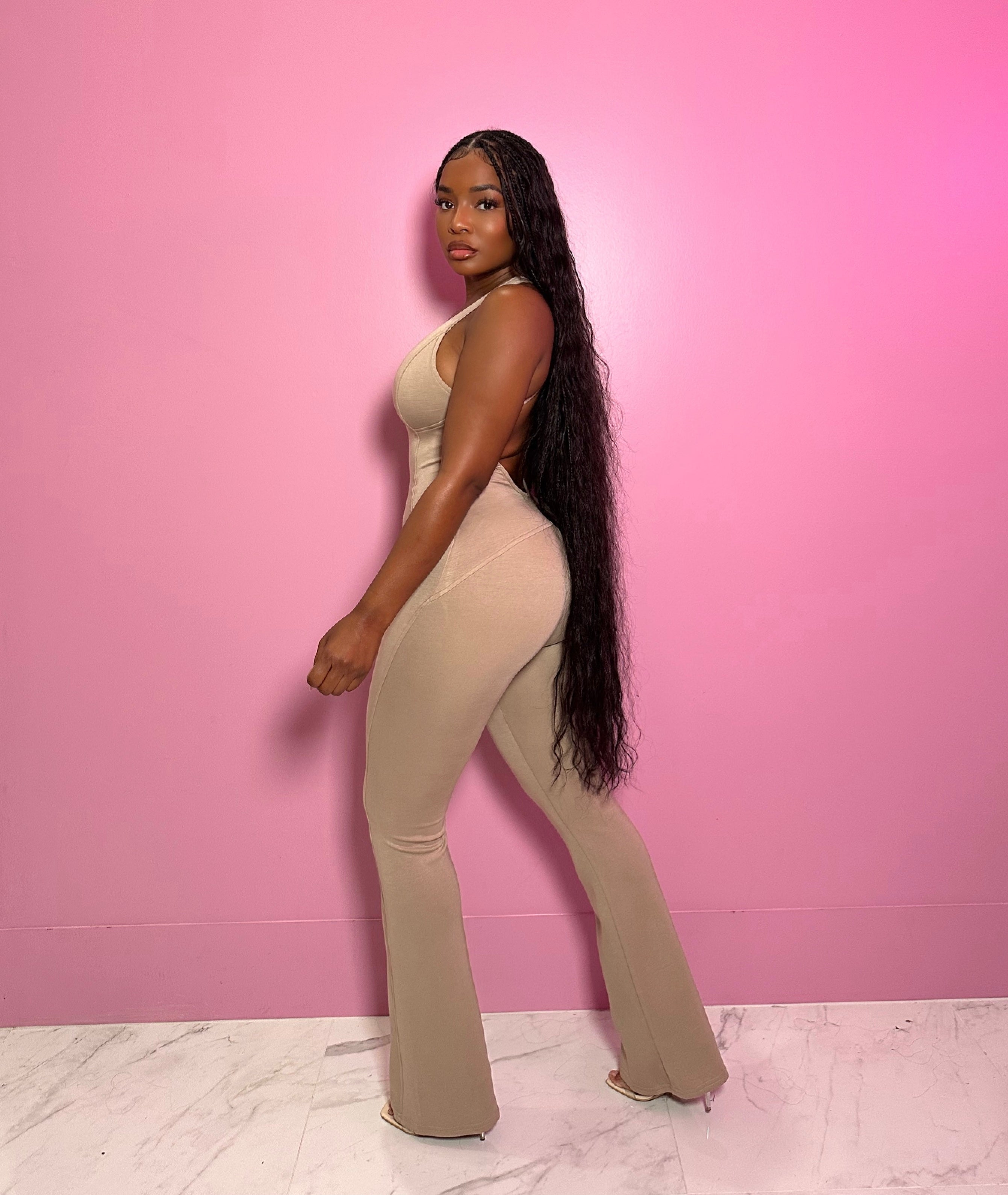Nude Soft touch jumpsuit