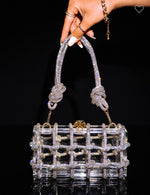 Clear and sparkle clutch