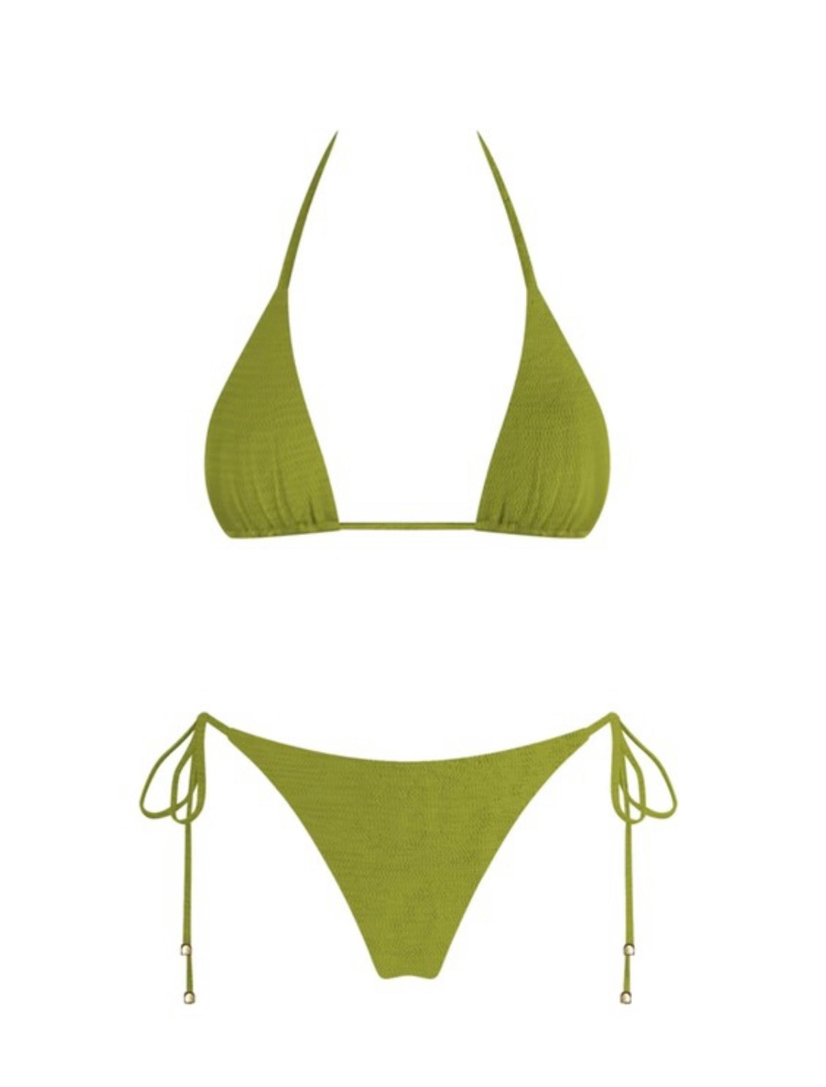 Kiwi textured bikini