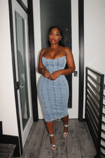 Denim Bodycon tube dress