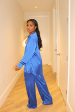 Royal Blue Satin Set