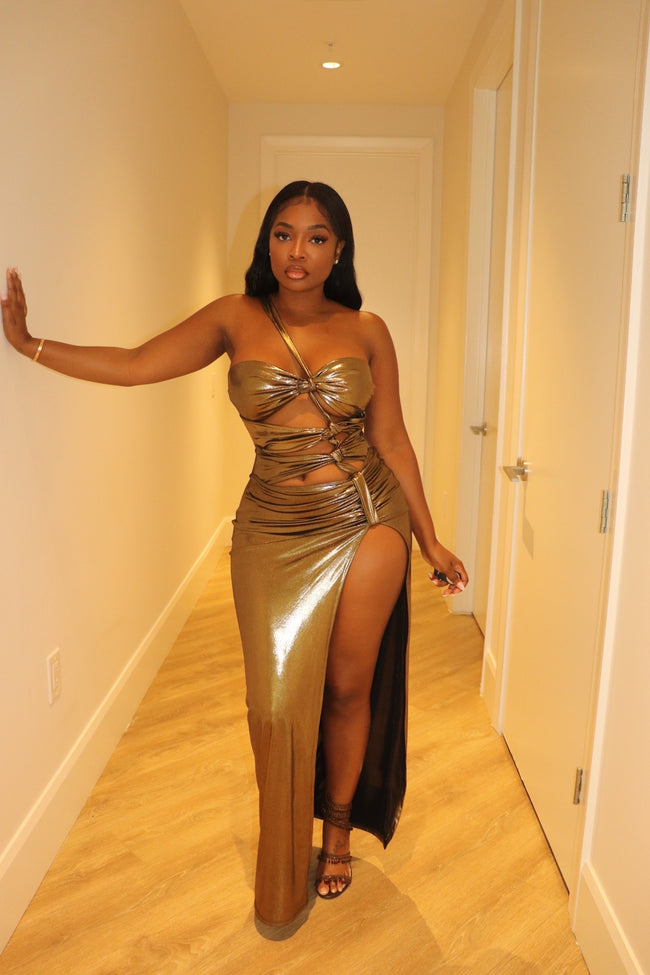 Bronze trophy dress