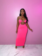 Pink hole bodycon