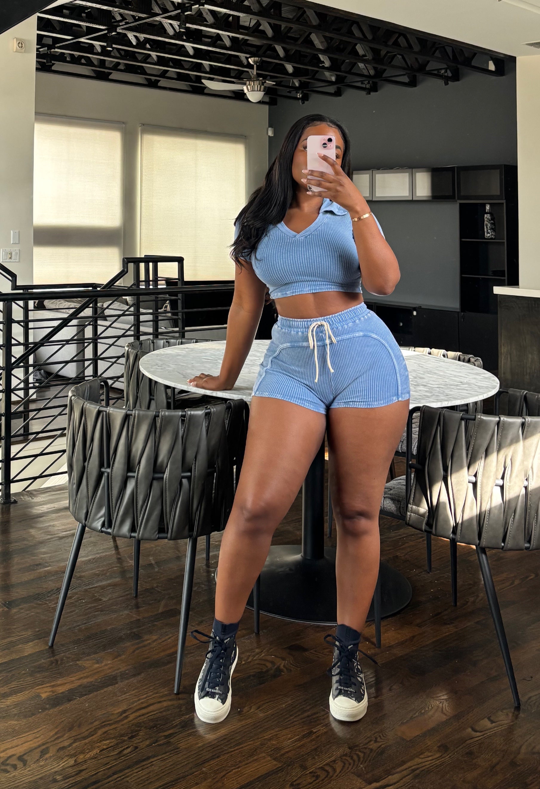 Mineral Blue short set