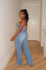 Wide leg Parker jumpsuit