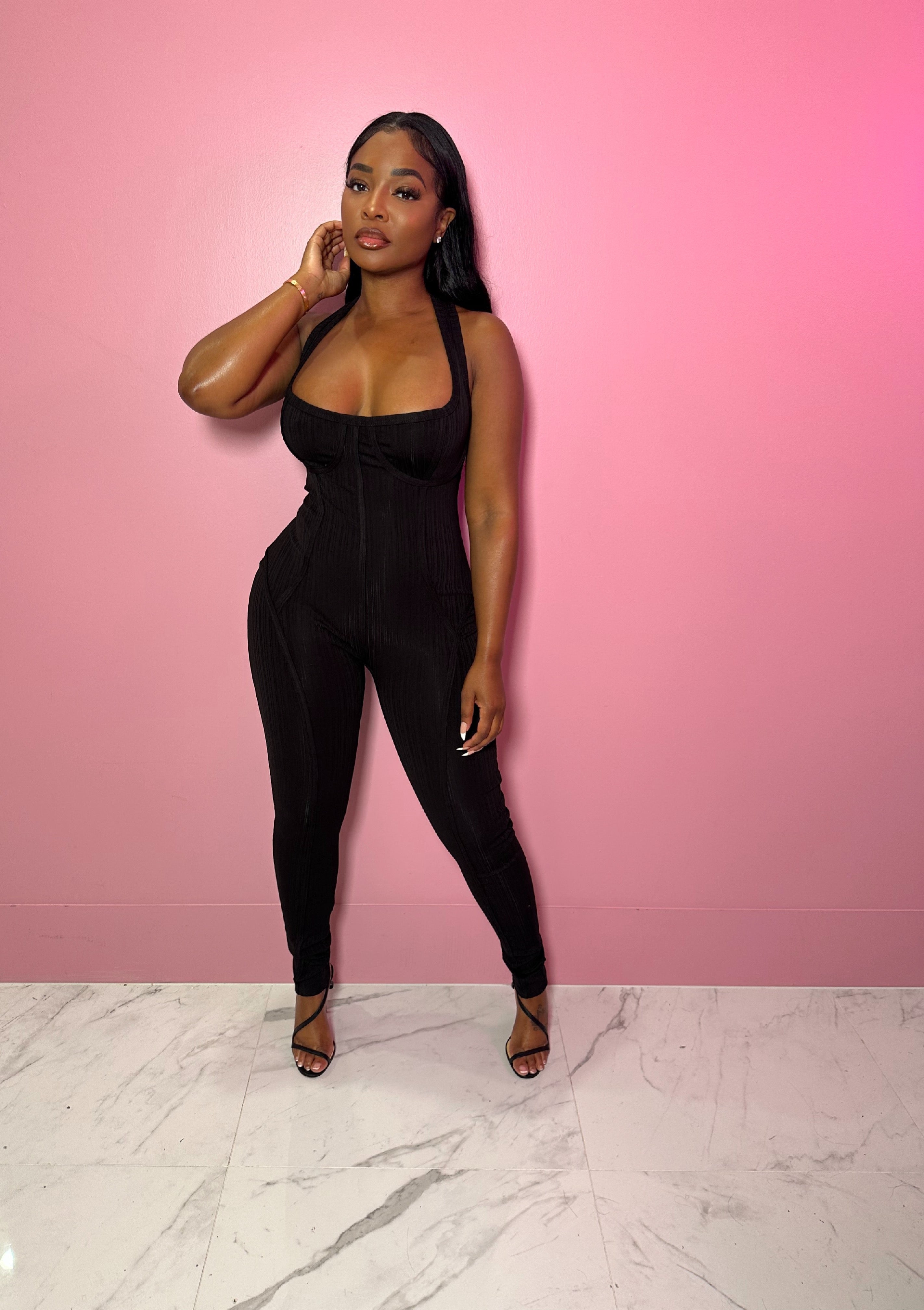 Black out line jumpsuit - Shop Luxe Life Boutique