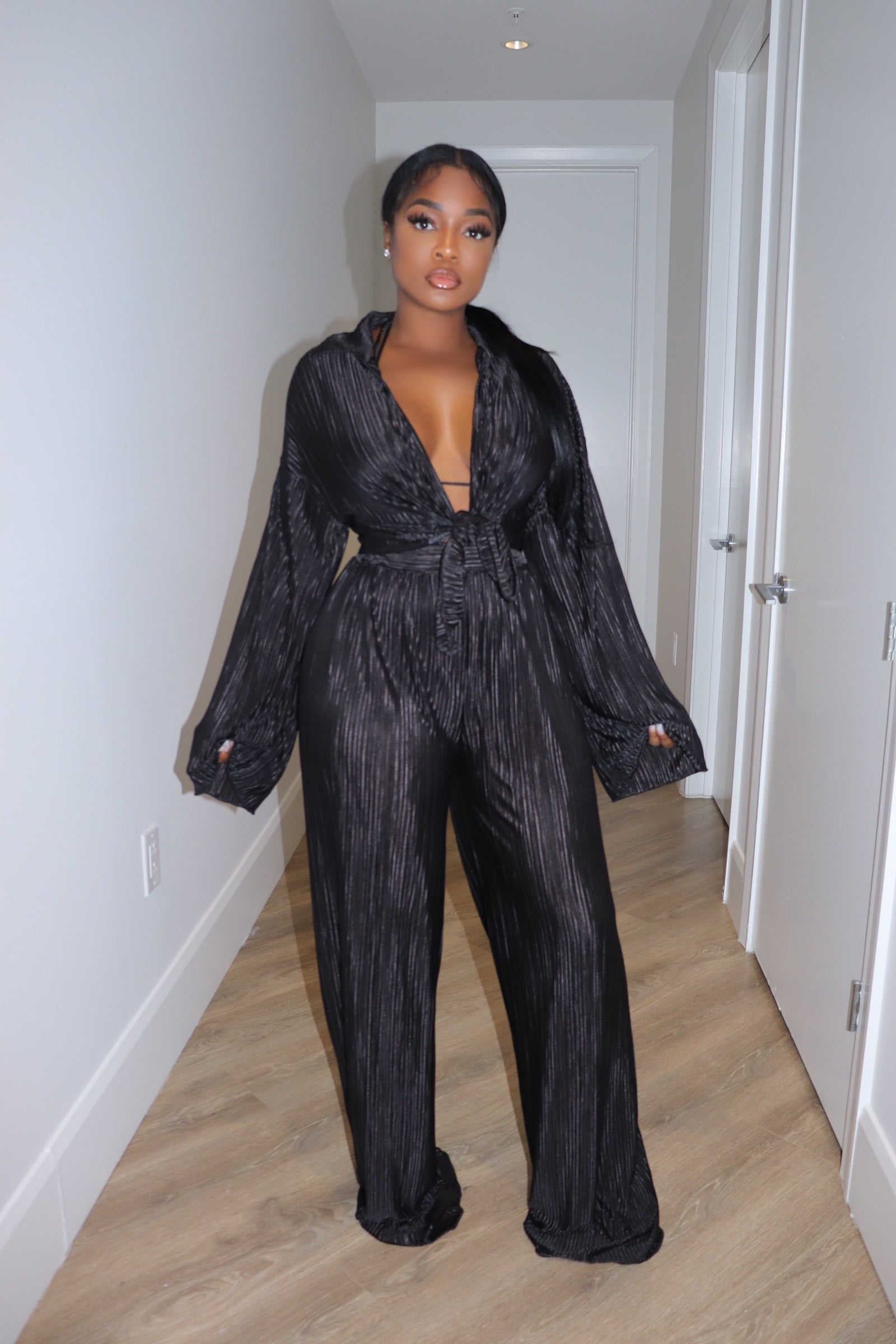 Black Resort Pant set - Shop Luxe Life Boutique