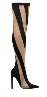 Black sheer thigh high - Shop Luxe Life Boutique