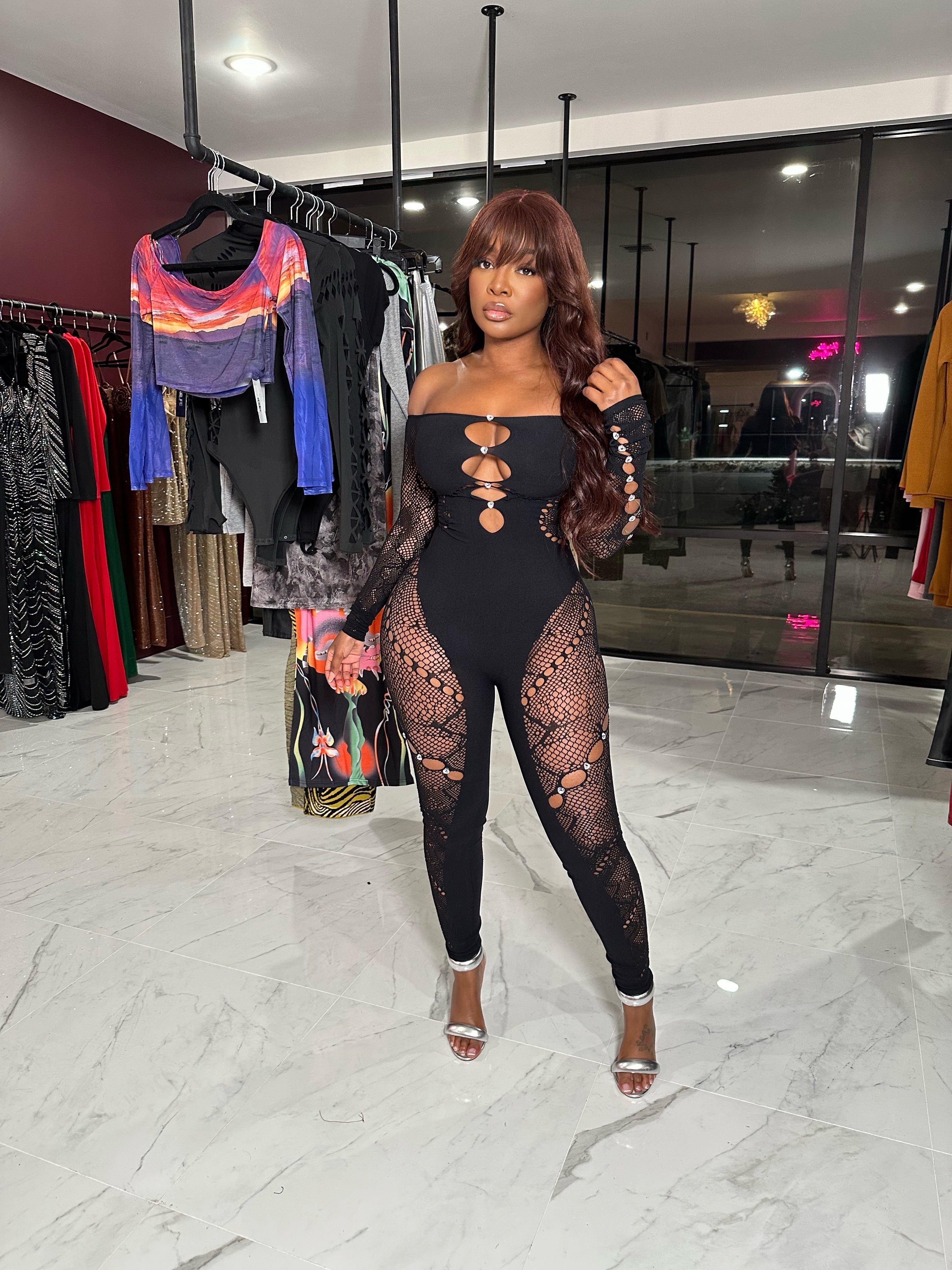 Black vicky lace jumpsuit - Shop Luxe Life Boutique