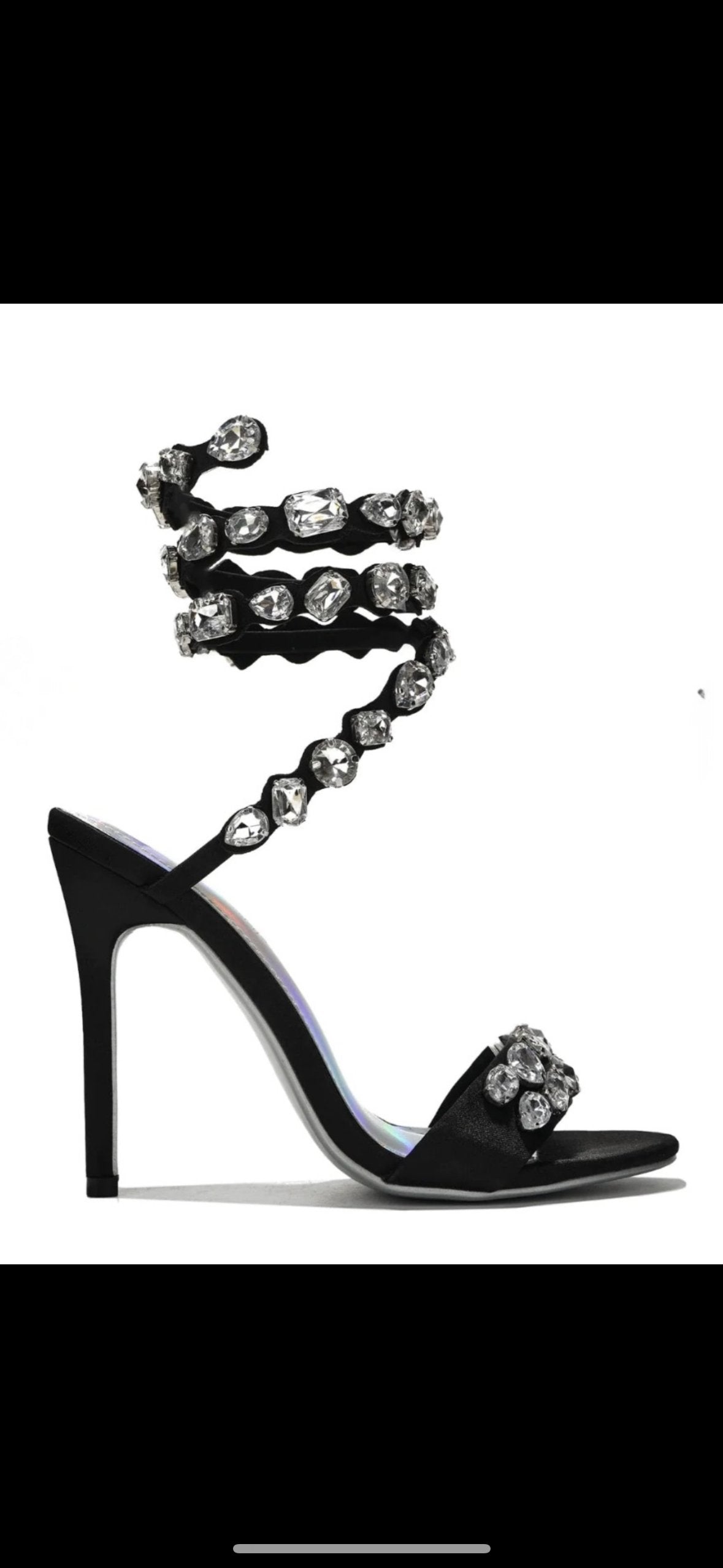 Bling wrap heel - Shop Luxe Life Boutique