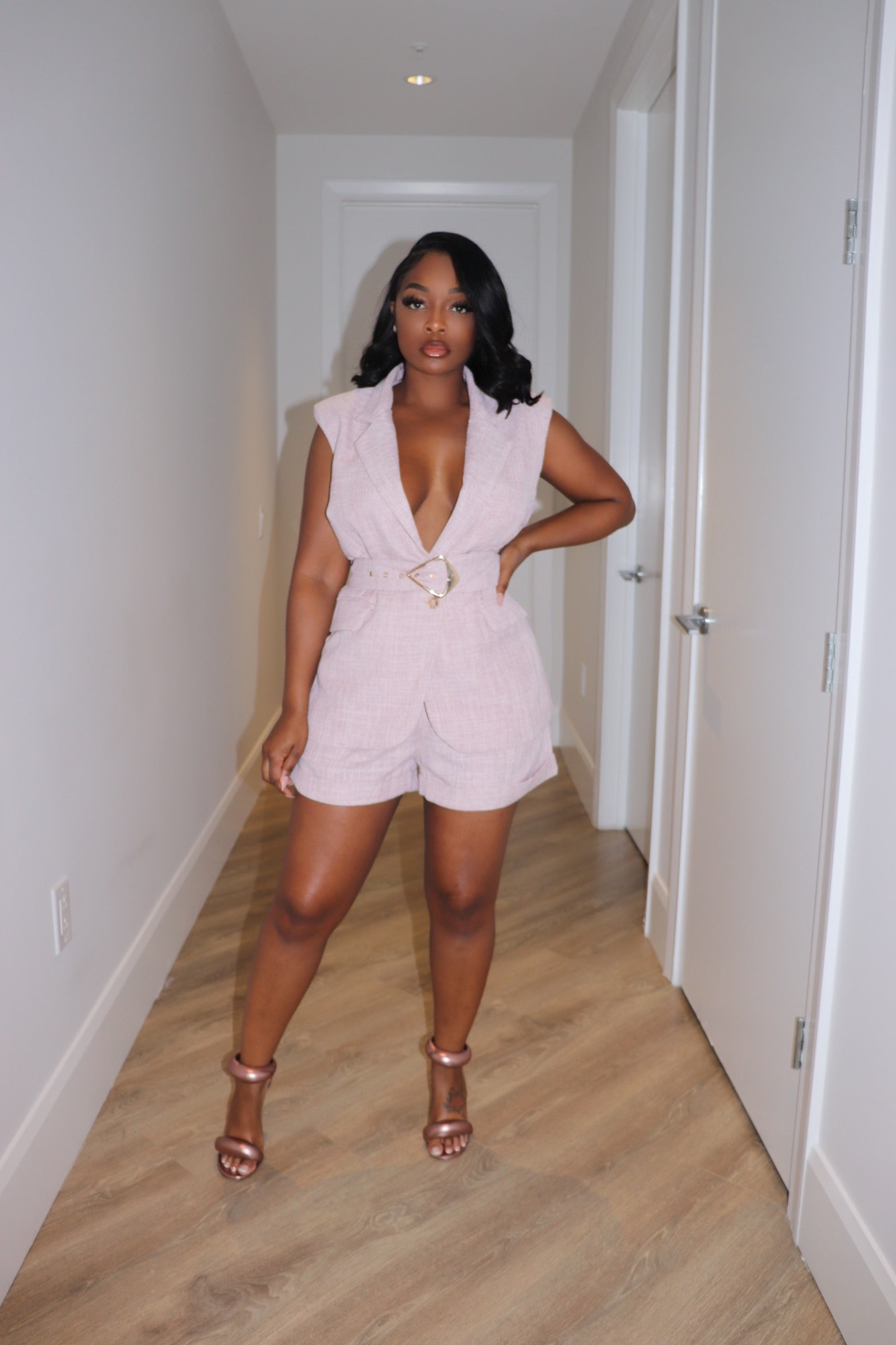 Blush Big Business short set - Shop Luxe Life Boutique