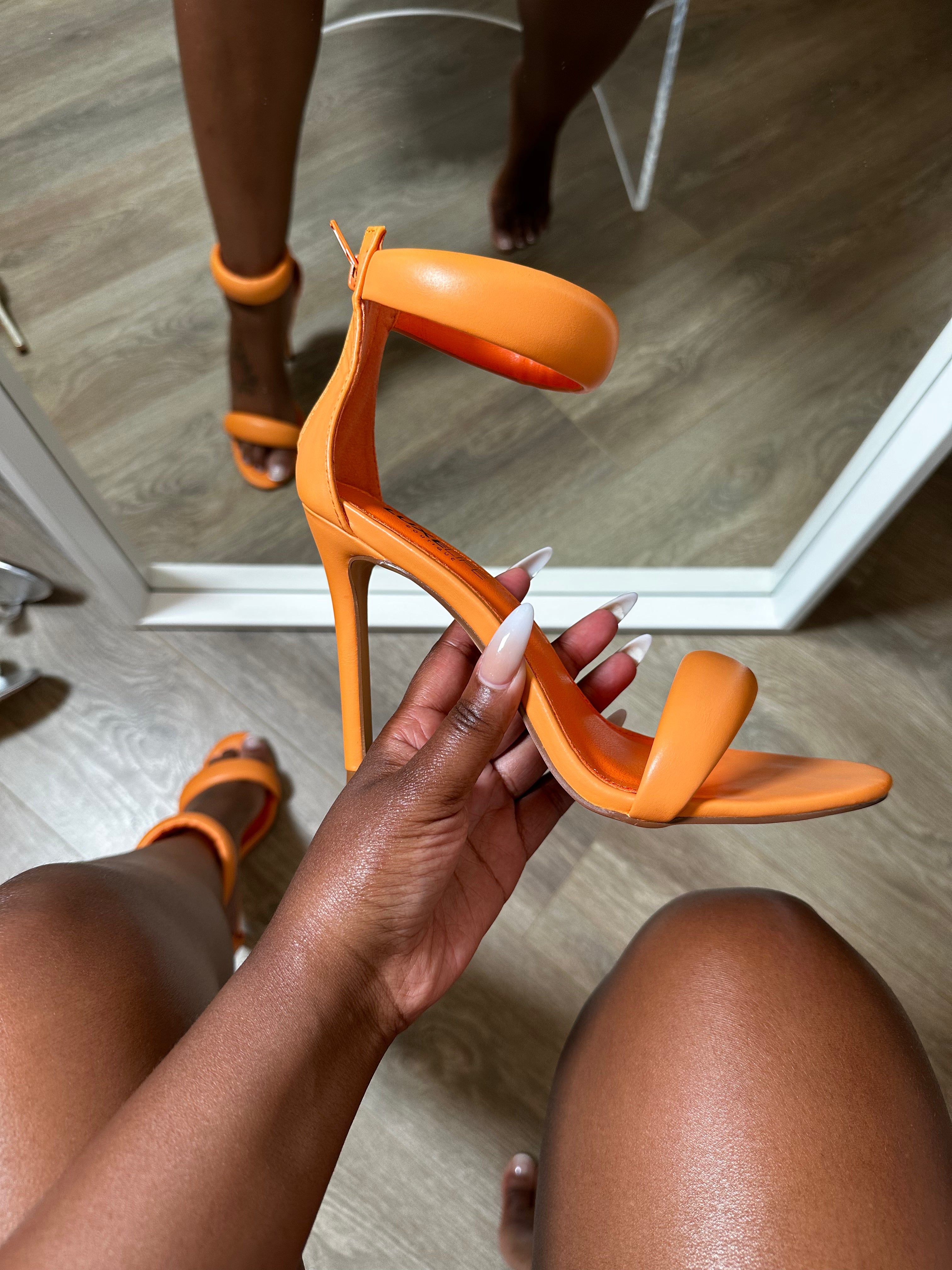 Orange Luxe Heels Shop Luxe Life Boutique