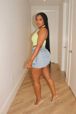 Halter crop in sage