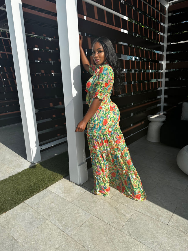 Floral Cabo Skirt Set