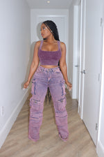 Purple washed cargos