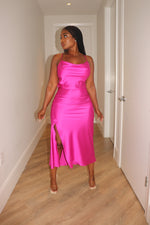 Magenta Slip dress ll