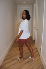 Rose biker shorts