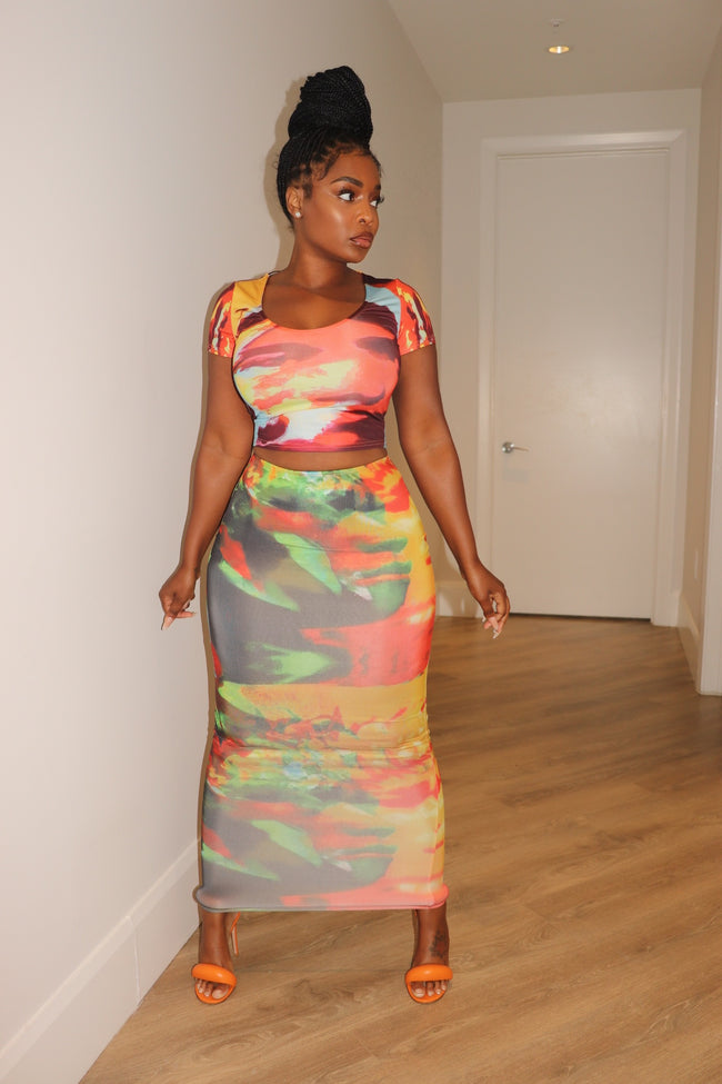 Vibes skirt set